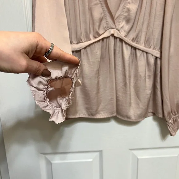 Lucky Brand Silky Babydoll Blouse - Picture 6 of 11